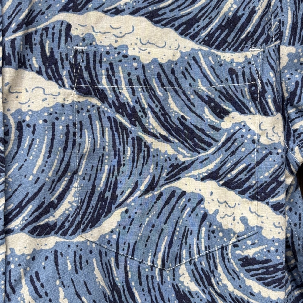 Cooke Street Ocean Wave Print Shirt - Picture 4 of 12